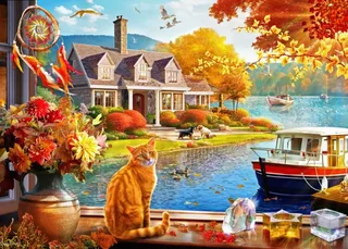 Puzzle Crisp Fall View - 500 à 999 pièces de Bluebird Puzzle – boîte 1 sur 2