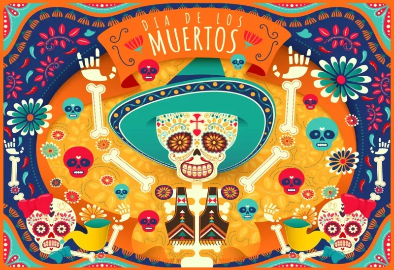 Puzzle Dia de los Muertos - 200 à 499 pièces de Bluebird Puzzle – boîte