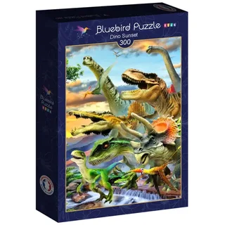 Puzzle Dino Sunset - 200 à 499 pièces van Bluebird Puzzle – doos 2 van 2