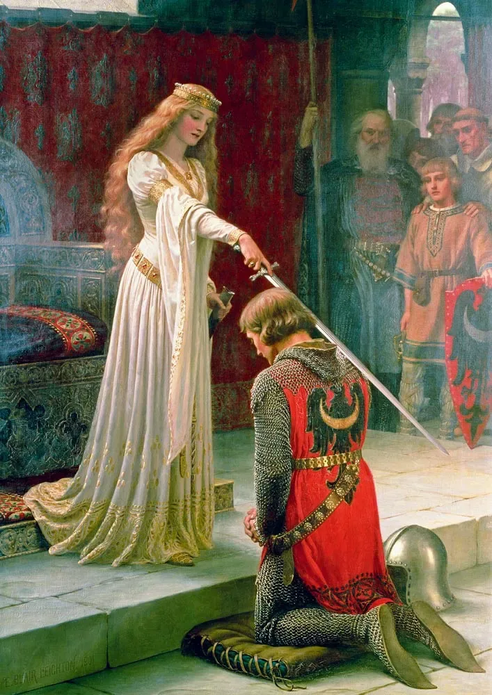 Puzzle Edmund Blair Leighton - The Accolade, 1901 - 1000 pièces de Bluebird Puzzle – boîte