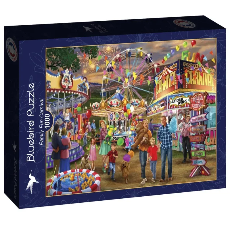 Puzzle Family Fun Carnival - 1000 pièces från Bluebird Puzzle – kartong 2 av 2