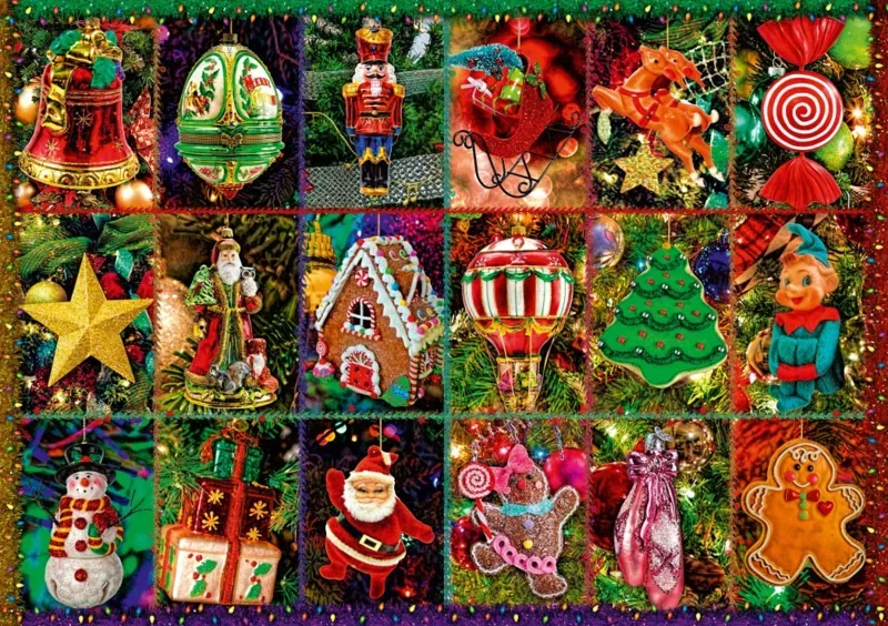 Puzzle Festive Ornaments - 1000 pièces de Bluebird Puzzle – boîte 1 sur 2