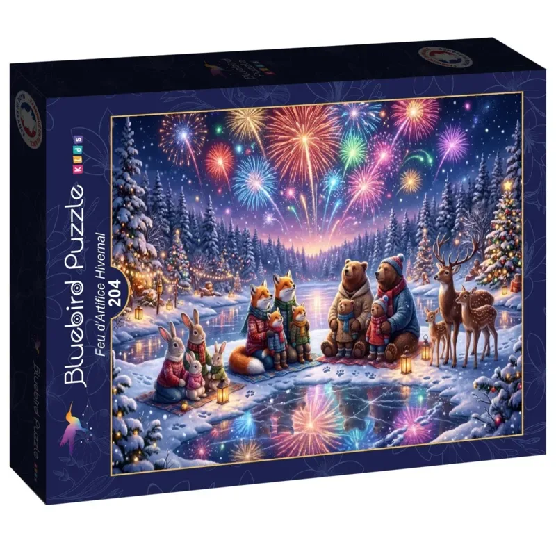 Puzzle Feu d'Artifice Hivernal - 200 à 499 pièces de Bluebird Puzzle – boîte 2 sur 2