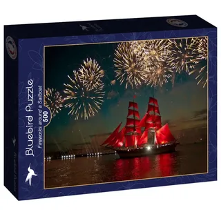 Puzzle Fireworks around a Sailboat - 500 à 999 pièces de Bluebird Puzzle – boîte 2 sur 2