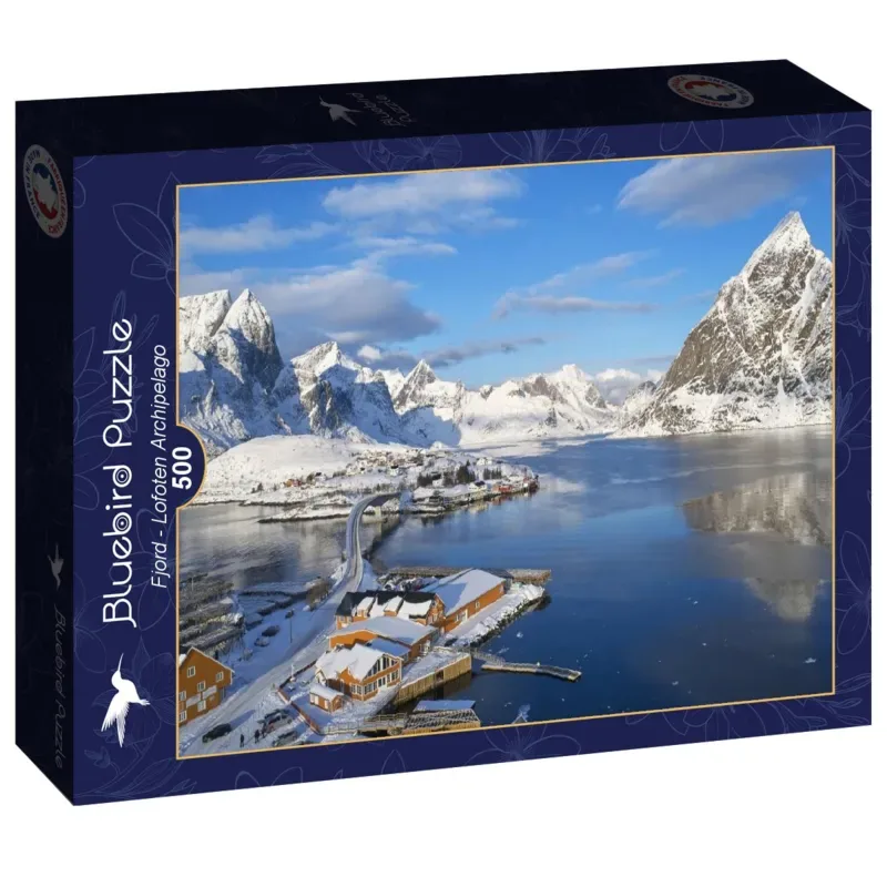 Puzzle Fjord - Archipel des Lofoten - 500 à 999 pièces van Bluebird Puzzle – doos 2 van 2