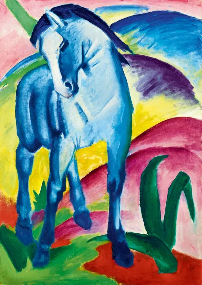 Puzzle Franz Marc - Blue Horse I, 1911 - 1000 pièces de Bluebird Puzzle – boîte 1 sur 2