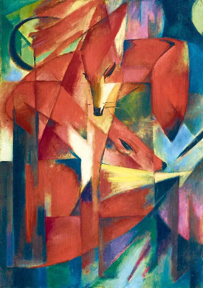 Puzzle Franz Marc - The Foxes, 1913 - 1000 pièces de Bluebird Puzzle – boîte