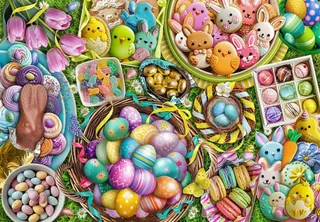 Puzzle Friandises de Pâques - 1000 pièces von Bluebird Puzzle – Schachtel 1 von 2