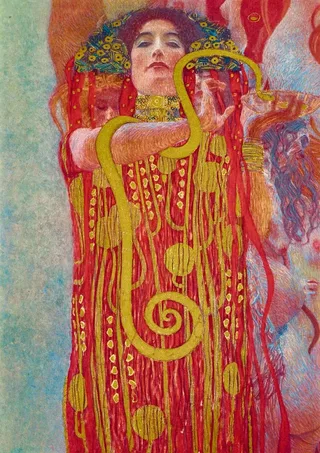 Puzzle Gustave Klimt - Hygieia, 1931 - 1000 pièces van Bluebird Puzzle – doos 1 van 2