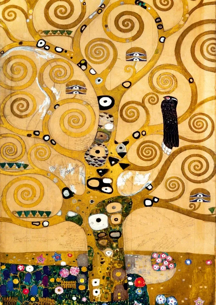 Puzzle Gustave Klimt - The Tree of Life, 1909 - 1000 pièces de Bluebird Puzzle – boîte 1 sur 2