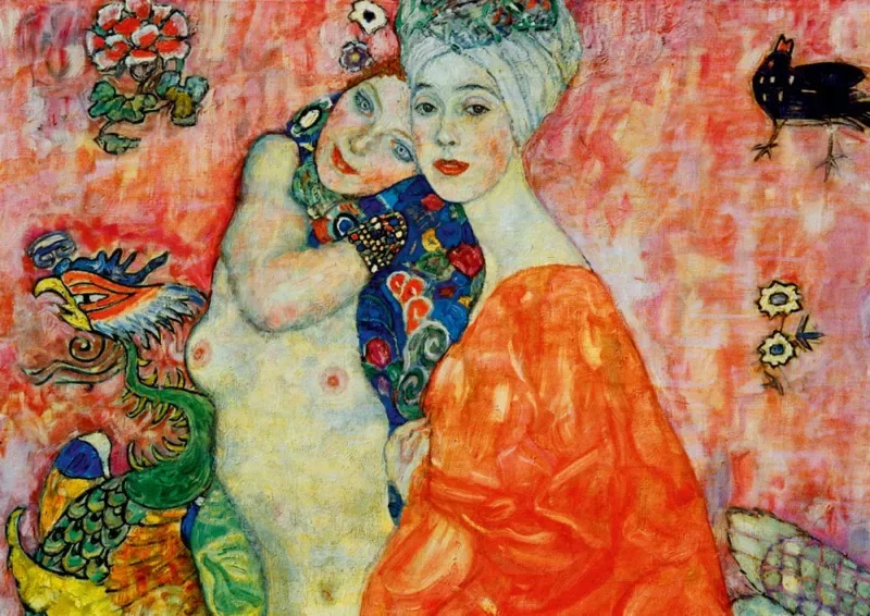 Puzzle Gustave Klimt - The Women Friends, 1917 - 1000 pièces de Bluebird Puzzle – boîte 1 sur 2
