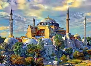 Puzzle Hagia Sophia, Istanbul, Turkey - 1000 pièces de Bluebird Puzzle – boîte 1 sur 2