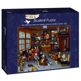 Puzzle Hieronymus Francken Iicirca - The Archdukes Albert and Isabella Visiting a Collector's Cabinet, 1623 - 1000 pièces de Bluebird Puzzle – boîte 2 sur 2