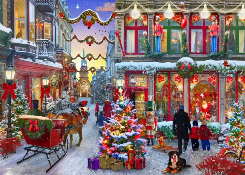 Puzzle Joy of Christmas - 500 à 999 pièces de Bluebird Puzzle – boîte 1 sur 2