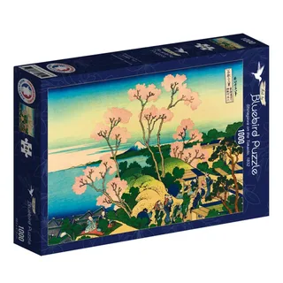 Puzzle Katsushika Hokusai - Shinagawa on the Tokaido, 1832 - 1000 pièces van Bluebird Puzzle – doos 2 van 2