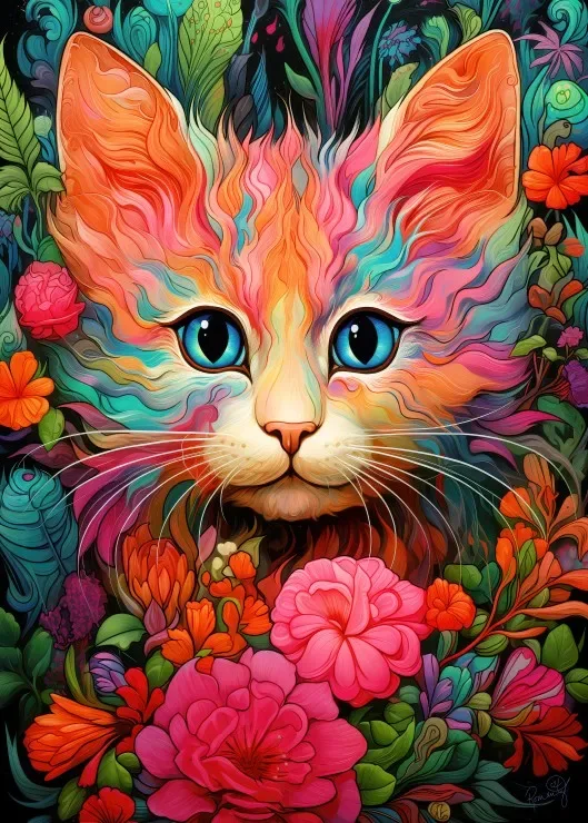Puzzle Kitty & Bloom - 200 à 499 pièces van Bluebird Puzzle – doos