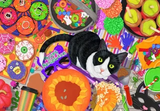 Puzzle L'Intrus de la Fête d'Halloween - 1000 pièces de Bluebird Puzzle – boîte 1 sur 2