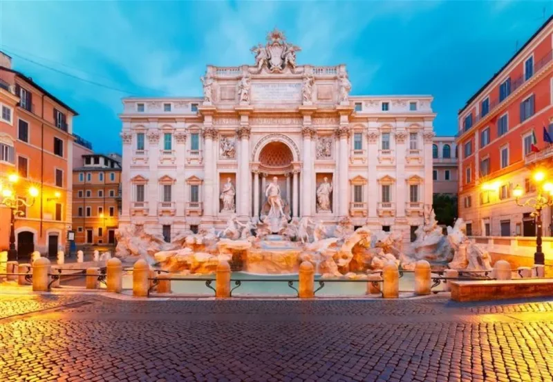 Puzzle La Fontaine de Trevi, Rome - Italie - 1000 pièces de Bluebird Puzzle – boîte 1 sur 2