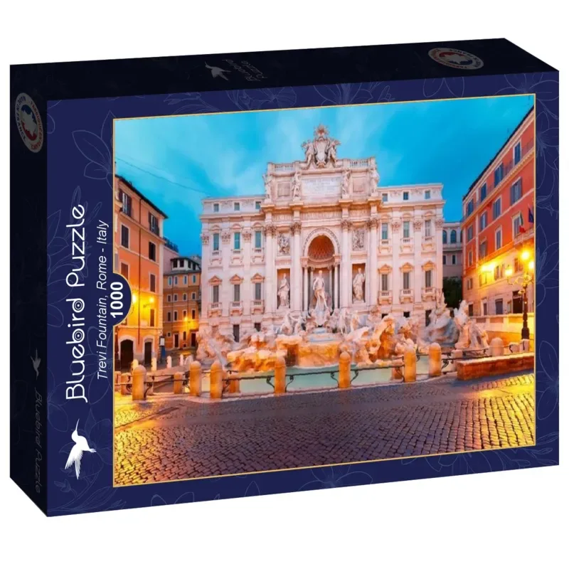 Puzzle La Fontaine de Trevi, Rome - Italie - 1000 pièces de Bluebird Puzzle – boîte 2 sur 2