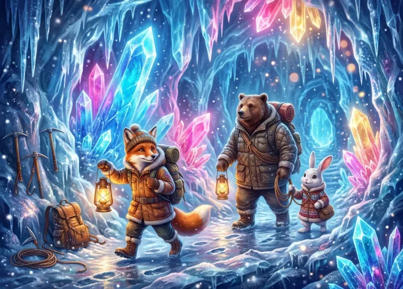 Puzzle La Grotte aux Cristaux de Glace - 100 à 149 pièces de Bluebird Puzzle – boîte