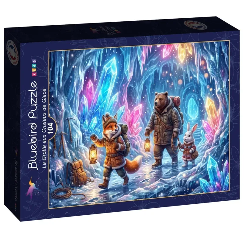 Puzzle La Grotte aux Cristaux de Glace - 100 à 149 pièces from Bluebird Puzzle – box 2 of 2