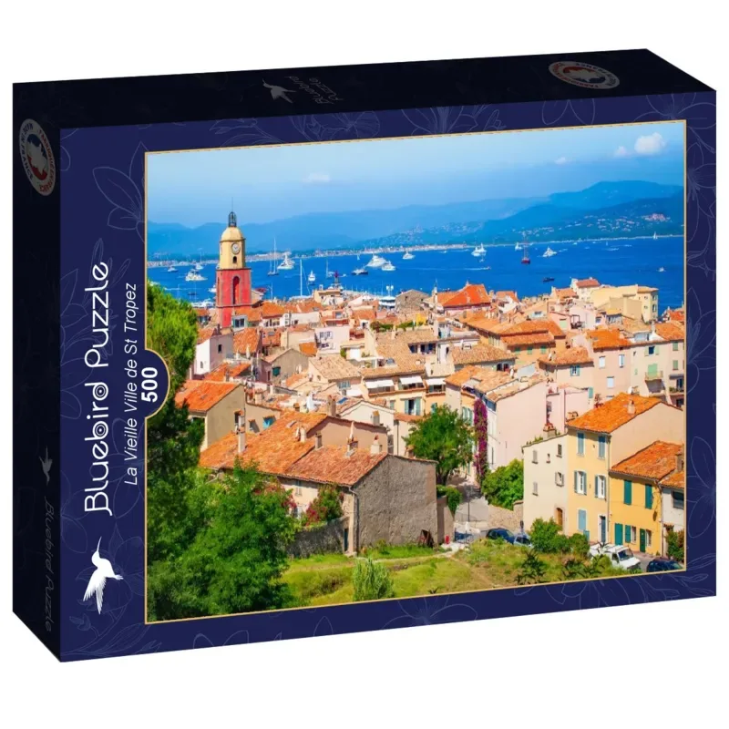 Puzzle La Vieille Ville de St Tropez - 500 à 999 pièces van Bluebird Puzzle – doos 2 van 2
