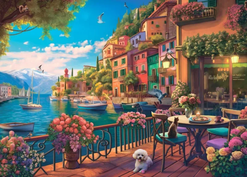 Puzzle Lac de Côme - 500 à 999 pièces de Bluebird Puzzle – boîte