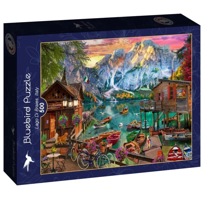 Puzzle Lago Di Braies, Italy - 500 à 999 pièces van Bluebird Puzzle – doos 2 van 2