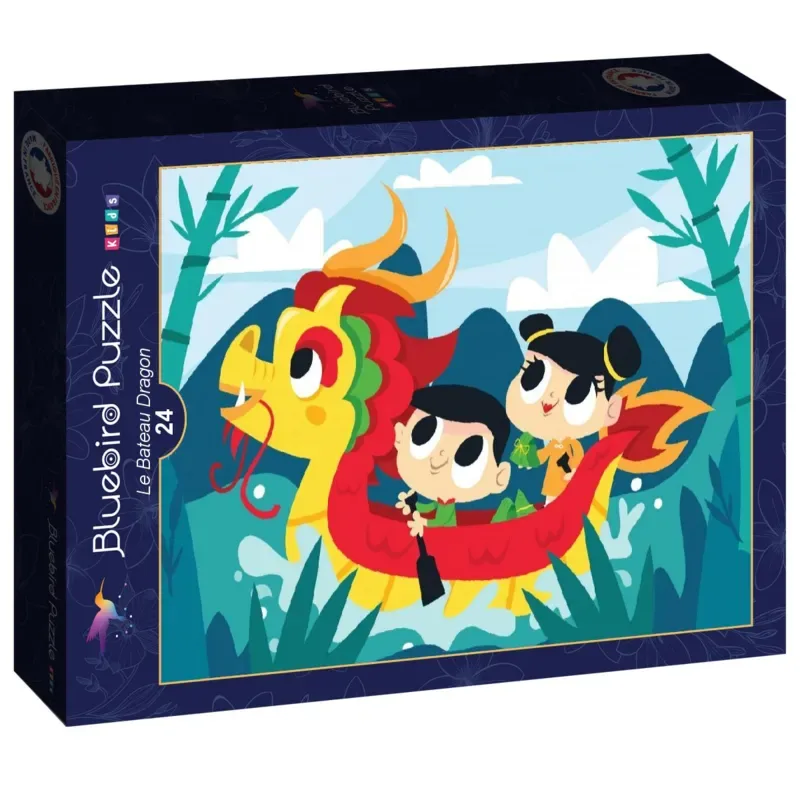 Puzzle Le Bateau Dragon - 10 à 25 pièces van Bluebird Puzzle – doos 2 van 2
