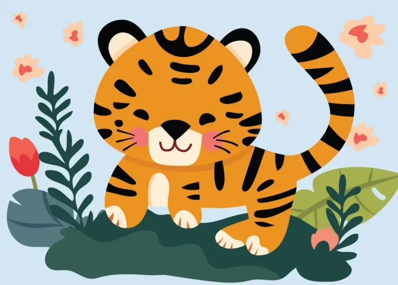 Puzzle Le Bébé Tigre - 10 à 25 pièces de Bluebird Puzzle – boîte