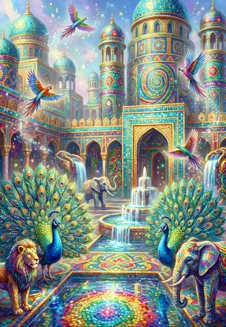 Puzzle Le Palais Mosaïque - 1000 pièces van Bluebird Puzzle – doos 1 van 2