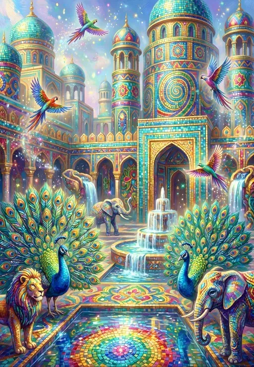 Puzzle Le Palais Mosaïque - 1000 pièces van Bluebird Puzzle – doos 1 van 2
