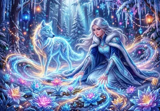 Puzzle Le Royaume des Fleurs de Neige - 1000 pièces de Bluebird Puzzle – boîte 1 sur 2