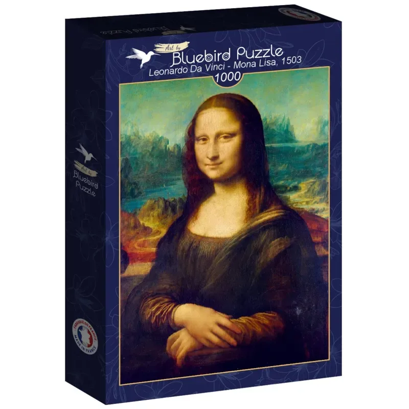 Puzzle Leonard De Vinci - Mona Lisa, 1503 - 1000 pièces de Bluebird Puzzle – boîte 2 sur 2
