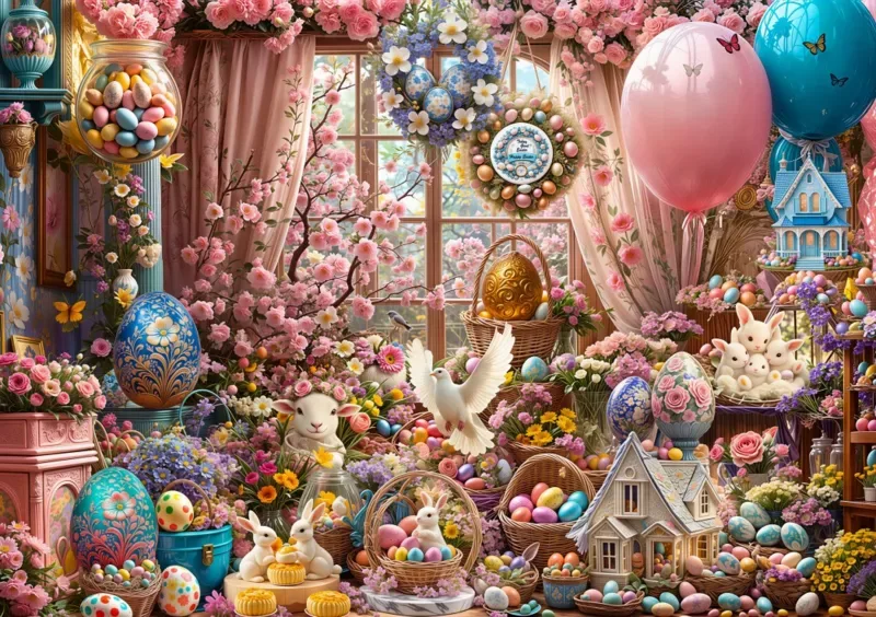Puzzle Les Délices de Pâques van Bluebird Puzzle – doos