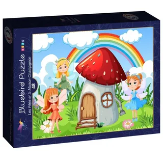 Puzzle Les Fées et la Maison Champignon - 26 à 50 pièces de Bluebird Puzzle – boîte 2 sur 2