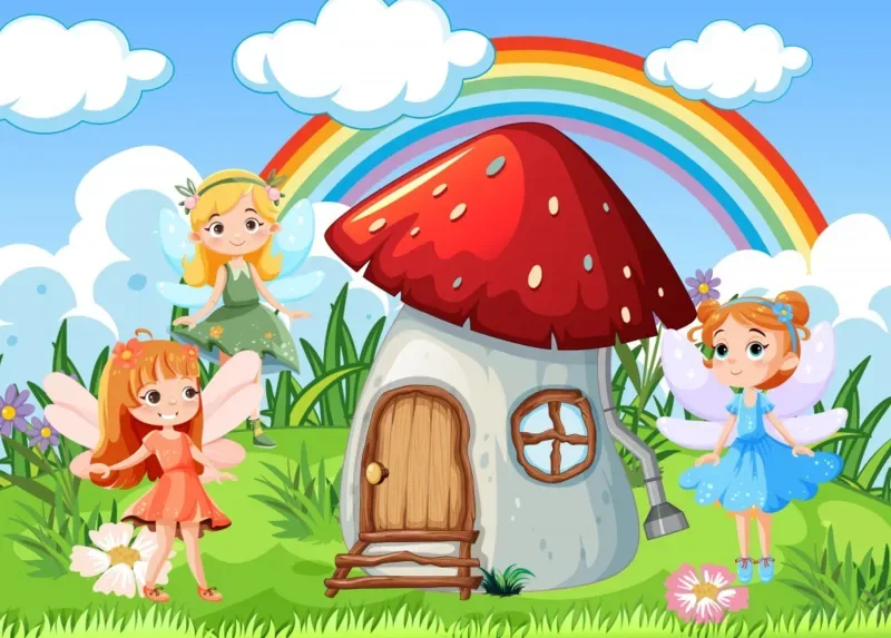 Puzzle Les Fées et la Maison Champignon - 26 à 50 pièces de Bluebird Puzzle – boîte 1 sur 2