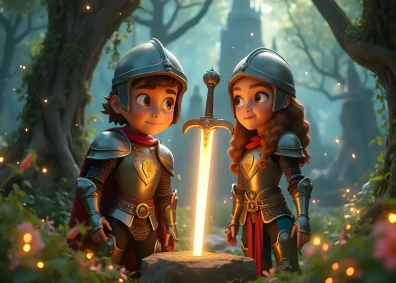 Puzzle Les Gardiens de l’Épée de Lumière - 200 à 499 pièces de Bluebird Puzzle – boîte 1 sur 2