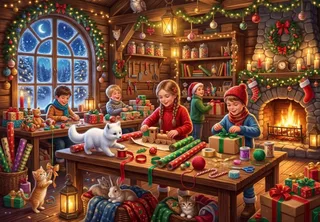 Puzzle Les Préparatifs de Noël - 1000 pièces from Bluebird Puzzle – box 1 of 2