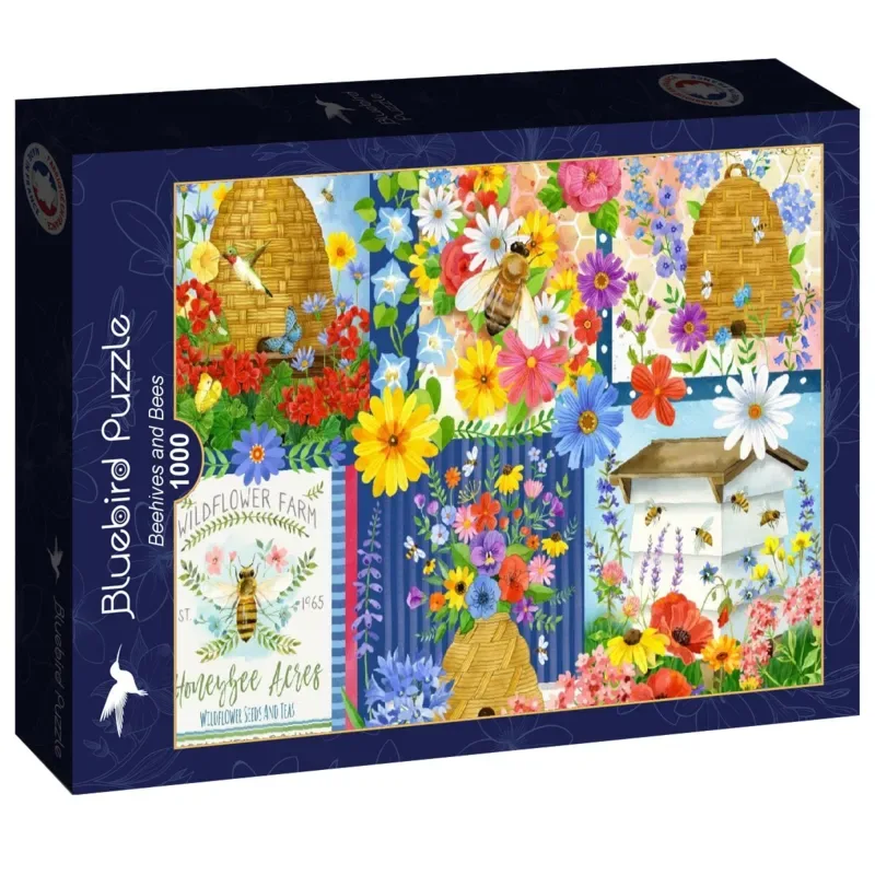 Puzzle Les Ruches et les Abeilles - 1000 pièces van Bluebird Puzzle – doos 2 van 2