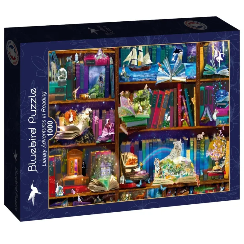 Puzzle Library Adventures in Reading - 1000 pièces de Bluebird Puzzle – boîte 2 sur 2