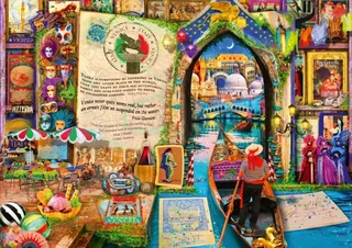 Puzzle Life is an Open Book Venice - 1000 pièces von Bluebird Puzzle – Schachtel 1 von 2