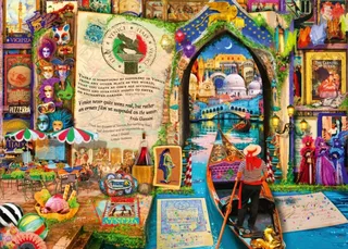 Puzzle Life is an Open Book Venice - 500 à 999 pièces von Bluebird Puzzle – Schachtel 1 von 2