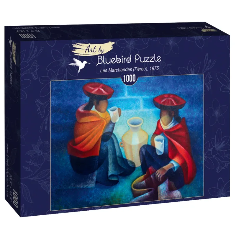 Puzzle Louis Toffoli - Les Marchandes (Pérou), 1975 - 1000 pièces de Bluebird Puzzle – boîte 2 sur 2