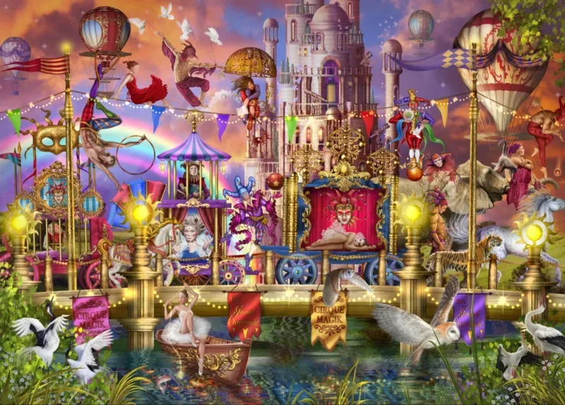 Puzzle Magic Circus Parade - 500 à 999 pièces de Bluebird Puzzle – boîte