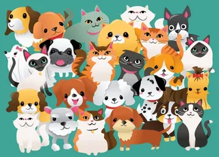 Puzzle Miaou, Ouaf - 100 à 149 pièces de Bluebird Puzzle – boîte 1 sur 2