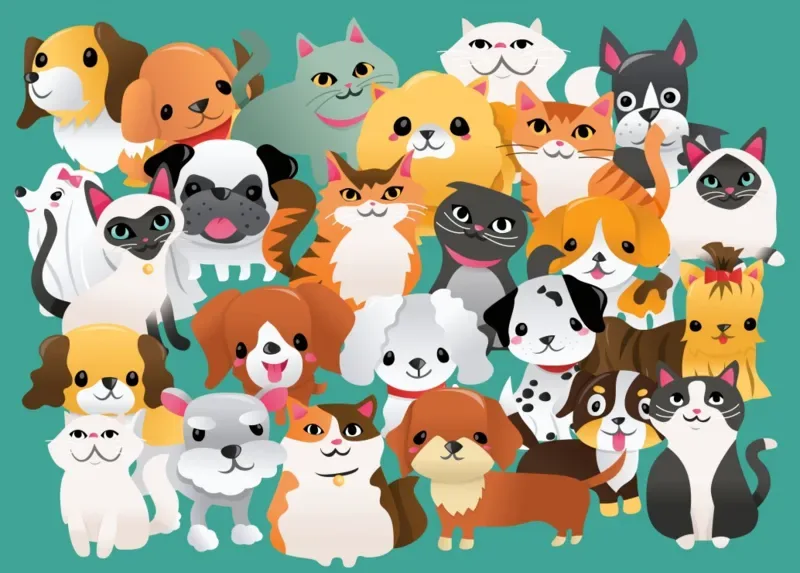 Puzzle Miaou, Ouaf - 100 à 149 pièces de Bluebird Puzzle – boîte 1 sur 2