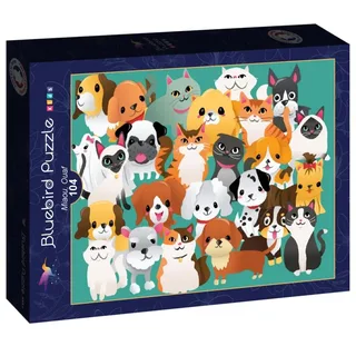 Puzzle Miaou, Ouaf - 100 à 149 pièces de Bluebird Puzzle – boîte 2 sur 2