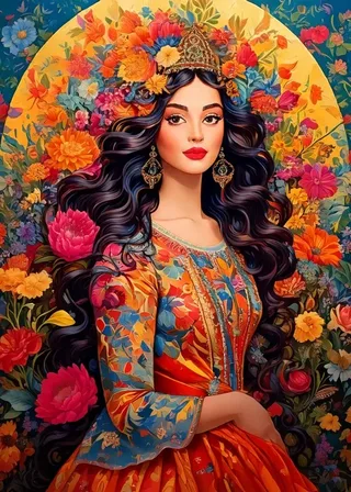 Puzzle Muse en Fleurs - 500 à 999 pièces von Bluebird Puzzle – Schachtel 1 von 2