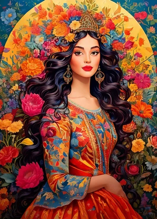 Puzzle Muse en Fleurs - 500 à 999 pièces de Bluebird Puzzle – boîte